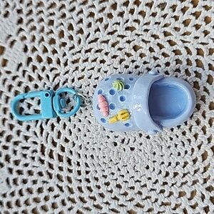 Cute Croc Keychain Light blue New
